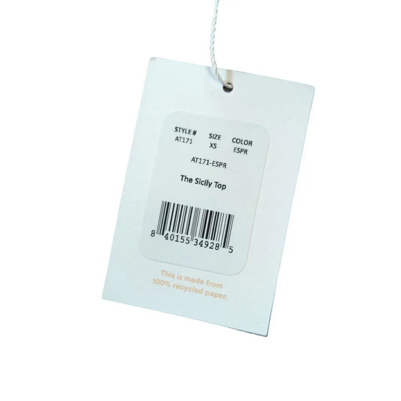 Andie Swim The Sicily Top Espresso Brown Eco Nylon Size XS - Picture 3 of 5